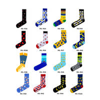Chaussettes en coton unisexes de qualité supérieure Carnaval, antidérapantes, respirantes, écologiques, antibactériennes, à motifs personnalisés et colorées, vente en gros
