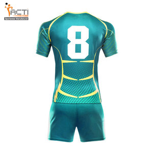 Venta al por mayor camiseta de rugby de secado rápido bordado Impresión digital logotipo del equipo personalizado uniformes conjuntos de estilo personalizado - Product Image 4
