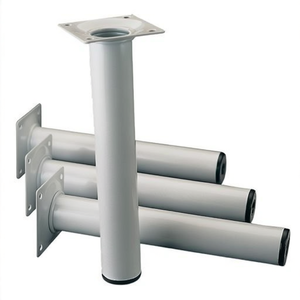 ELEMENT SYSTEM 4-Pack White Furniture Legs 30 mm High with 500 mm Mounting Plate for <b>Tables</b> - Product Image 3