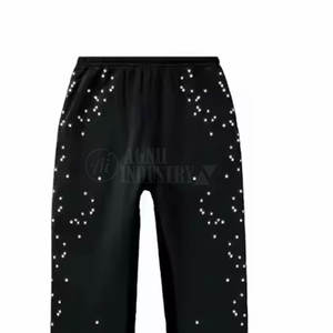 ชุดวอร์มผู้ชายแบบมีฮู้ด ดีไซน์ล่าสุด ขายดีที่สุด แบรนด์ส่วนตัว ตกแต่งด้วยคริสตัล ระบายอากาศได้ดี รับผลิตตามแบบ - Product Image 5