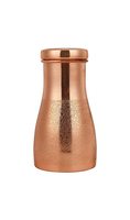 Main Martelé 100% Pur De Cuivre Bouteille D'eau Nouveau Design Bouteille D'eau pour home office école workout gym exécution yoga 1 ltr