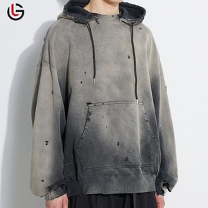 เสื้อฮู้ดดี้ทรงปกติ ผ้าฟลีซคอตตอน 100% ล้างสีแบบ Acid Wash  มีกระเป๋า สำหรับผู้ชาย คุณภาพพรีเมียม ใส่สบาย ระบายอากาศได้ดี เหมาะสำหรับฤดูหนาว - Product Image 4
