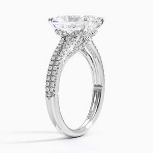 Radiant Cut <b>Split</b> Shank Engagement <b>Ring</b> - Product Image 6