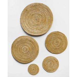 Sous-verres tissés à la main Produits artisanaux en tricot de rotin Sous-verres en bambou faits à la main pour rotin Sous-verres en osier pour le salon - Product Image 5