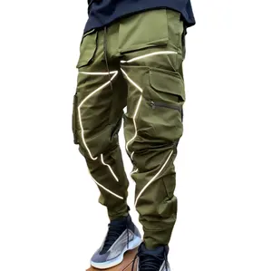 Yeni stil moda toptan özel Logo kargo pantolon boş kargo pantolon hızlı kuru artı boyutu erkekler için Sweatpants