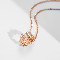 Usine Zircon Cercle Pendentif oro 18k original Pendentif En Or Au750 or 18k réel 18k pur bijoux en or