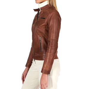 Best Arrival Women Fashion <b>Leather</b> <b>Jackets</b> for Winter Clothing / Top Selling <b>Long</b> Sleeve Blank <b>Leather</b> <b>Jackets</b> - Product Image 5