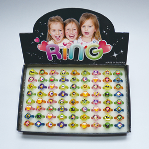 Anillos de Plástico Coloridos de Alta Calidad Hechos a Mano y Ecológicos al por Mayor para Niñas, Joyería de Halloween - Product Image 2
