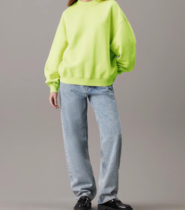 Sudaderas de mujer de gran tamaño de lana de algodón 380 de calidad superior con logotipo personalizado impreso o bordado de peso pesado 100% GSM - Product Image 3