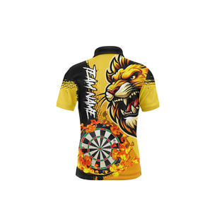 เสื้อโปโลลายลูกดอกขนาดใหญ่พิเศษใส่กลับด้านได้มีโลโก้ตามสั่งพิมพ์ลาย100% โพลีเอสเตอร์ใช้ได้ทั้งชายและหญิง - Product Image 2