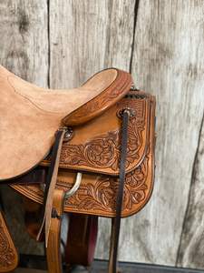 Silla de Montar Inglesa de Cuero de Primera Calidad para Carreras de Barriles, Estilo Western, Asiento Profundo, Gran Venta - Product Image 2