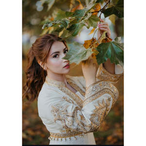 Robe élégante en mousseline de soie tendance et confortable, coupe A, taille empire, pour femmes, pour le travail - Product Image 2