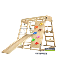 Structure d'escalade géométrique en bois naturel Montessori pour tout-petits et enfants, ensemble de jeu intérieur/extérieur, unisexe