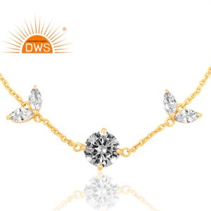 สร้อยข้อมืออัญมณี ZW ธรรมชาติชุบทอง18K ดีไซน์ล่าสุดเครื่องประดับอัญมณี - Product Image 2