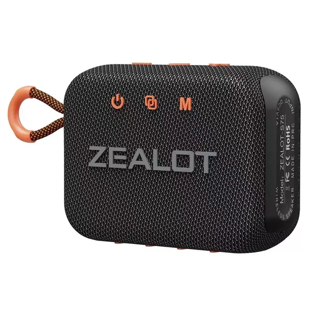 ZEALOT S75 Portable Wireless Speaker 10W Powerful HD Sound IPX6 Waterproof Speaker with True Wireless Stereo Deep Bass