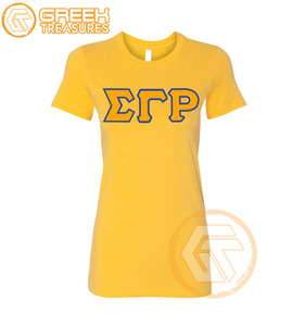 Sigma Gamma Rho T-shirt pour femme sur mesure Vêtements de sororité Jersey de coton T-shirt respirant de haute qualité Vêtements grecs pour femme - Product Image 5