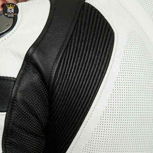 Combinaison de course moto en cuir tendance pour homme, design personnalisé, haute qualité, coupe-vent et protectrice - Product Image 4