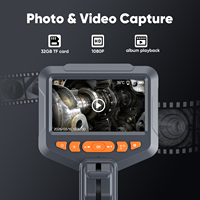 360 °   Endoscope automobile flexible pour la réparation automobile et l'usage domestique quotidien, 1080P HD, objectif flexible de 1,5 mètre/2 mètres
