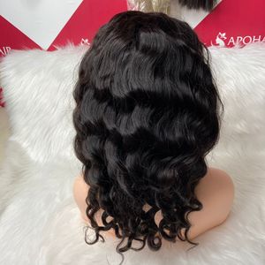 Venta al por mayor Venta caliente 13x4 Cuerpo ondulado Frontal Pelucas Color negro Remy Vietnamita Extensiones de cabello humano - Product Image 2