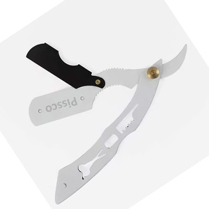 Fabriqué par Pissco Pakistan, Couteau de rasage pliant pour barbier, Rasoir de barbier, Outil de rasage de précision - Product Image 2
