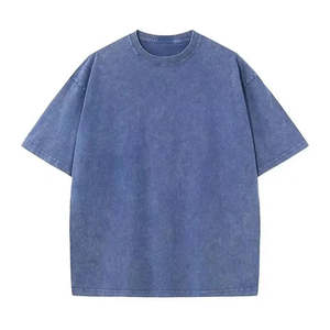 เสื้อยืดผ้าฝ้าย100% ฟอกสี2025เสื้อเชิร์ตสำหรับผู้ชายขนาดพลัสไซส์ผ้าถักสำหรับผู้ชาย - Product Image 1