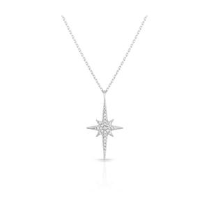 สร้อยคอจี้รูปดาวเหนือเงินแท้ 925 Azuris - เครื่องประดับชั้นดี ผลิตในตุรกี - Product Image 2