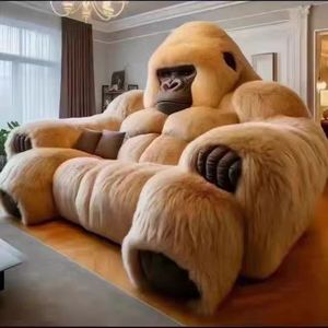 Divano a Forma di Gorilla Gigante Personalizzato, Poltrona <span class=keywords><strong>Stile</strong></span> Re Gorilla, Grande Divano Componibile per <span class=keywords><strong>Soggiorno</strong></span> - Product Image 2