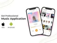 Application mobile de musique et de divertissement en continu (OTT) pour le commerce électronique, développement d'applications natives pour Android iOS Digital pour Mac OS