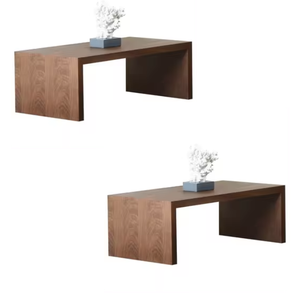 Modern Designed Natural <b>Wooden</b> Color High Quality Round Coffee Table Living Room Furniture Set at Wholesale Price From Indonesia - Product Image 2