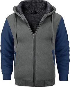 Sudaderas Casuales de Invierno para Hombre, Color Sólido, Poliéster/Algodón, Felpa, Corte Regular con Diseño de Bolsillo, Ecológicas, de Secado Rápido y Transpirables - Product Image 6