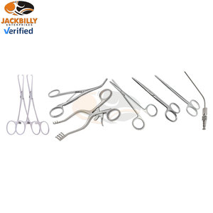 ชุดเครื่องมือผ่าตัดช่วยหายใจแบบแมนนวล JACKBILLY ทำจากสแตนเลสสตีล 41 ชิ้น ชุดอุปกรณ์บายพาสขนาดเล็กสำหรับการผ่าตัดฉุกเฉิน คุณภาพสูง สำหรับใช้ในโรงพยาบาล - Product Image 4
