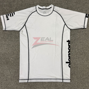 Custom Mma Rash Guards Sublimation Printing Ultavoilet protection 240 gsm Compression <b>Grappling</b> Bjj Rash Guards Made in Pakistan - Product Image 1