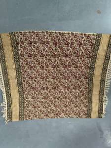 Venta al por mayor 45 \ "x 70 \" respetuoso con el medio ambiente 100% algodón TNT tela manta bloque de mano estampado decoración del hogar para la sala de estar - Product Image 2