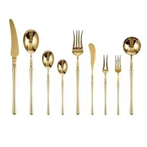 Elegante Juego de Cubiertos con Acabado de Espejo, Vajilla Moderna de Acero Inoxidable, Ideal para Cenas en Casa, Bodas y Ocasiones Especiales - Product Image 1