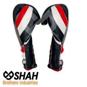 Vente chaude 16oz Qualité Professionnelle Boxe & Sanda Gants En Cuir De Haute Qualité Coloré Sport Conception En Gros Formation MMA - Product Image 4