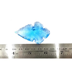 Pointe de flèche en obsidienne bleue naturelle pierre naturelle pierre précieuse Agate de guérison pointes de flèche en cristal grossiste de pointe de flèche de guérison - Product Image 4