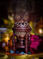 Brûleur d'encens de la meilleure qualité ensemble de petits brûleurs Bakhoor en bois brûleur d'encens fait à la main à vendre de l'artisanat fait à la main