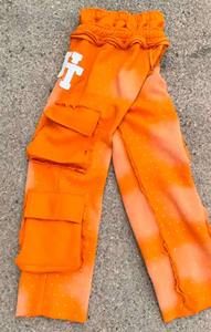 Pantalon de jogging décontracté surdimensionné en molleton de coton double épaisseur à jambes larges et taille élastique pour homme, fabriqué sur mesure - Product Image 5