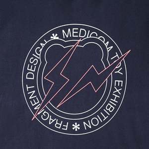 T-shirt Medicom Fragment Circle Logo 100% Coton Streetwear Coupe Ample Respirant et Confortable Tissu Jersey 200g 240g - Product Image 2
