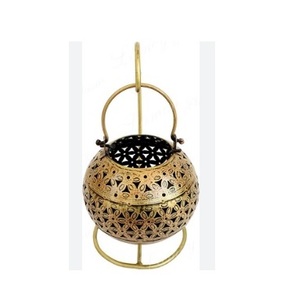 Soporte decorativo de latón marroquí para luz de té de Metal, soporte de luz de té hecho a mano, artículos de mesa de forma redonda de hierro, soporte de luz de té de Metal - Product Image 2