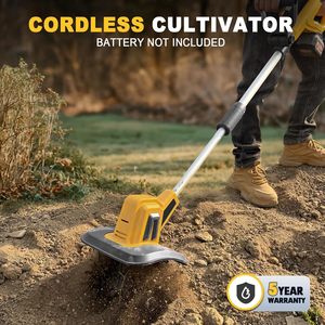 Cultivateur Électrique Sans Fil Portable Léger 21V, Mini Motoculteur à Faible <span class=keywords><strong>Bruit</strong></span>, Profondeur de Labour de 9 cm, Idéal pour Personnes Âgées, Outil de Jardinage CE RoHS - Product Image 2