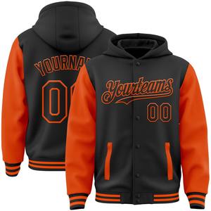 Vente en gros dans l'industrie directe, blouson décontracté d'hiver personnalisé noir sarcelle à motif 3D, veste à pression intégrale Varsity Letterman - Product Image 6