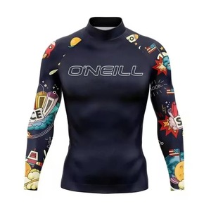 Nuevo verano hombres Rash Guard traje de baño de manga larga nadar Surf camiseta playa protección Uv surf buceo traje de baño medias ropa - Product Image 6