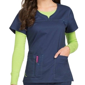 Vente en gros d'uniformes hospitaliers de qualité supérieure Ensembles de gommage médical Coton/Polyester avec spandex pour les soins infirmiers - Product Image 1