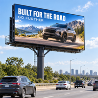 Écran LED fixe extérieur P10 étanche IP65 à accès double face pour mur vidéo publicitaire, idéal pour l'approvisionnement des intégrateurs routiers