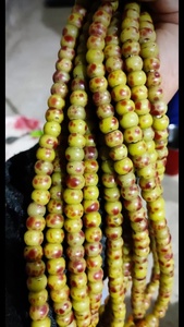 Perles de verre vertes sur mesure, finition antique, aspect vieilli, forme de conifère, emballage en boîte de marque pour la fabrication de bijoux, origine naturelle - Product Image 4