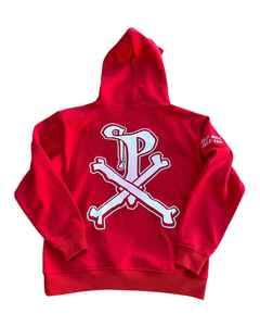 100% Cotton Oversized Pullover Hoodie with Hanging Shoulders, Heavyweight Fluffy Printed Full Zipper basics cotton blended - Product Image 6