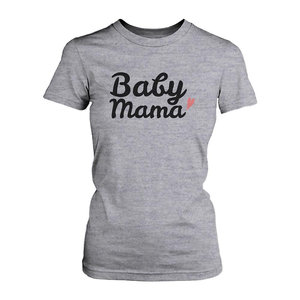 T-Shirt da Donna di Alta Qualità Traspirante XS S M L XL 3XL, Top Corto Carino con Logo 3D per Sport Estivi Baby Mama 3D Casual Sportivo - Product Image 4