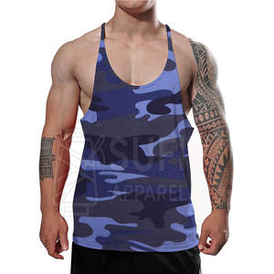 Débardeur en maille pour homme, couleur unie, personnalisable en gros - Respirant, décontracté, 100% coton, haute qualité, séchage rapide, sport - Product Image 1