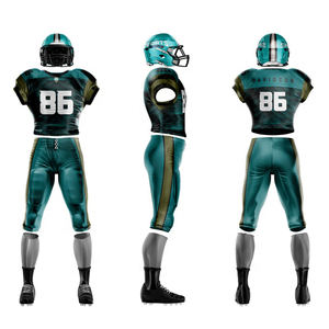 Fabricant d'uniformes de football américain personnalisés de taille plus respirants pour enfants au Pakistan - Product Image 2